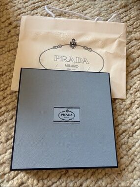 💙 NEW Prada Light Blue Box with White Shopping Bag